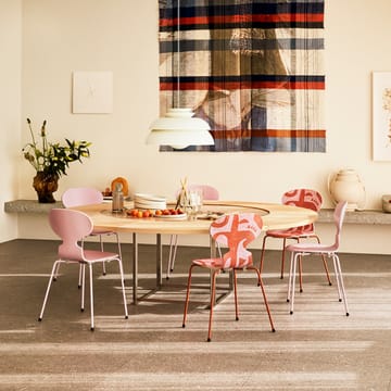 Myran 3101 stol - wild rose, malt ask, kromat stål stativ - Fritz Hansen