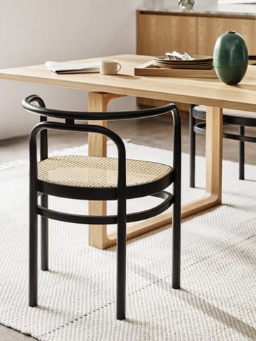 PK15 armlenestol - Svart ask-rotting natur - Fritz Hansen