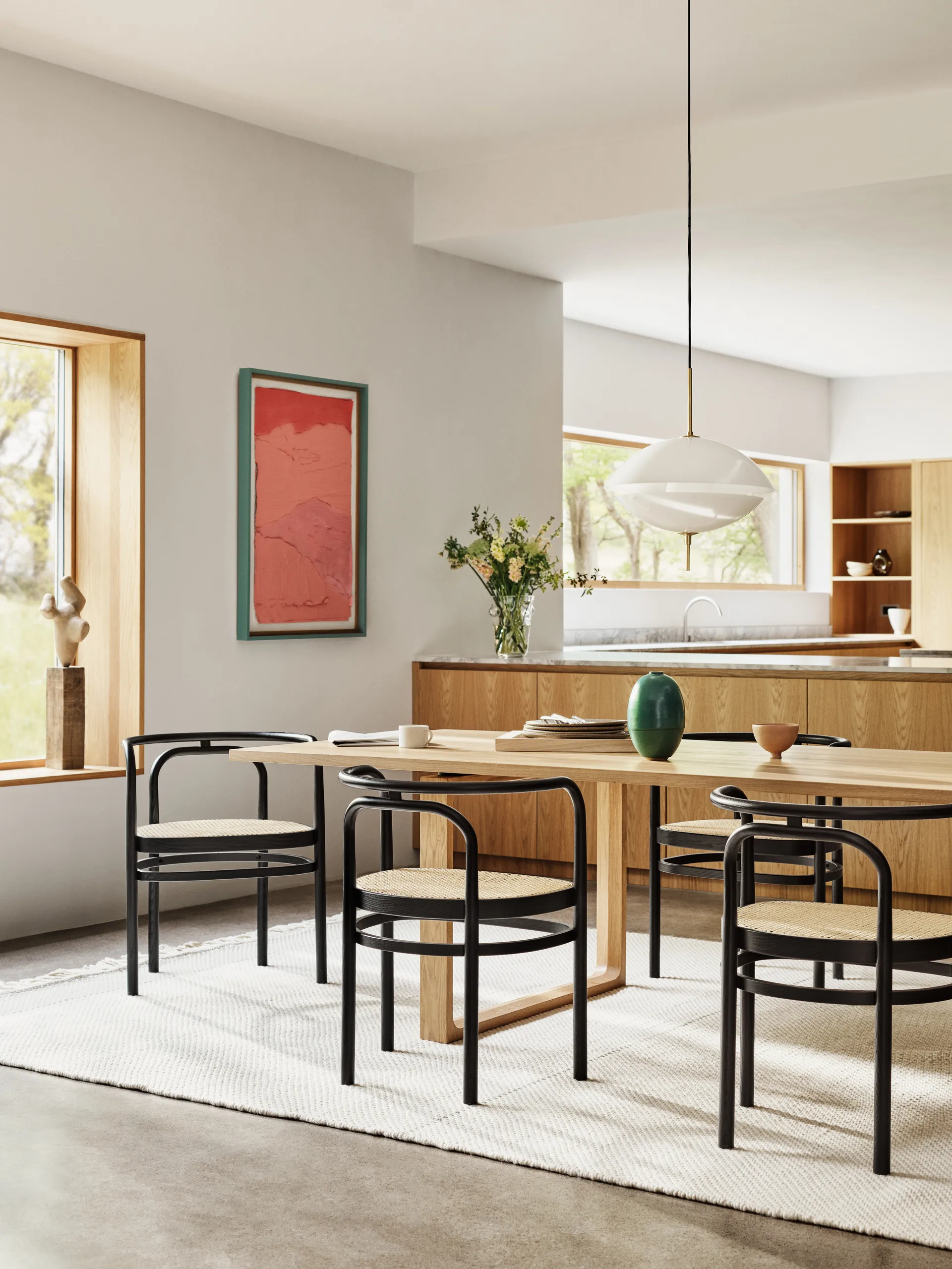 PK15 armlenestol, Svart ask-rotting natur Fritz Hansen