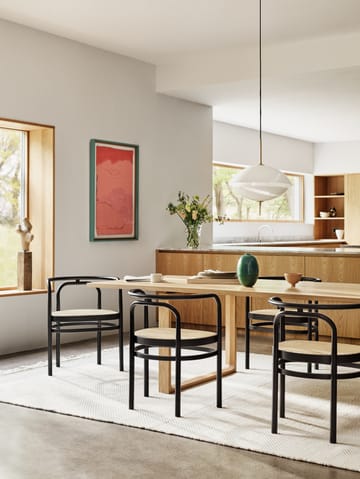 PK15 armlenestol - Svart ask-rotting natur - Fritz Hansen