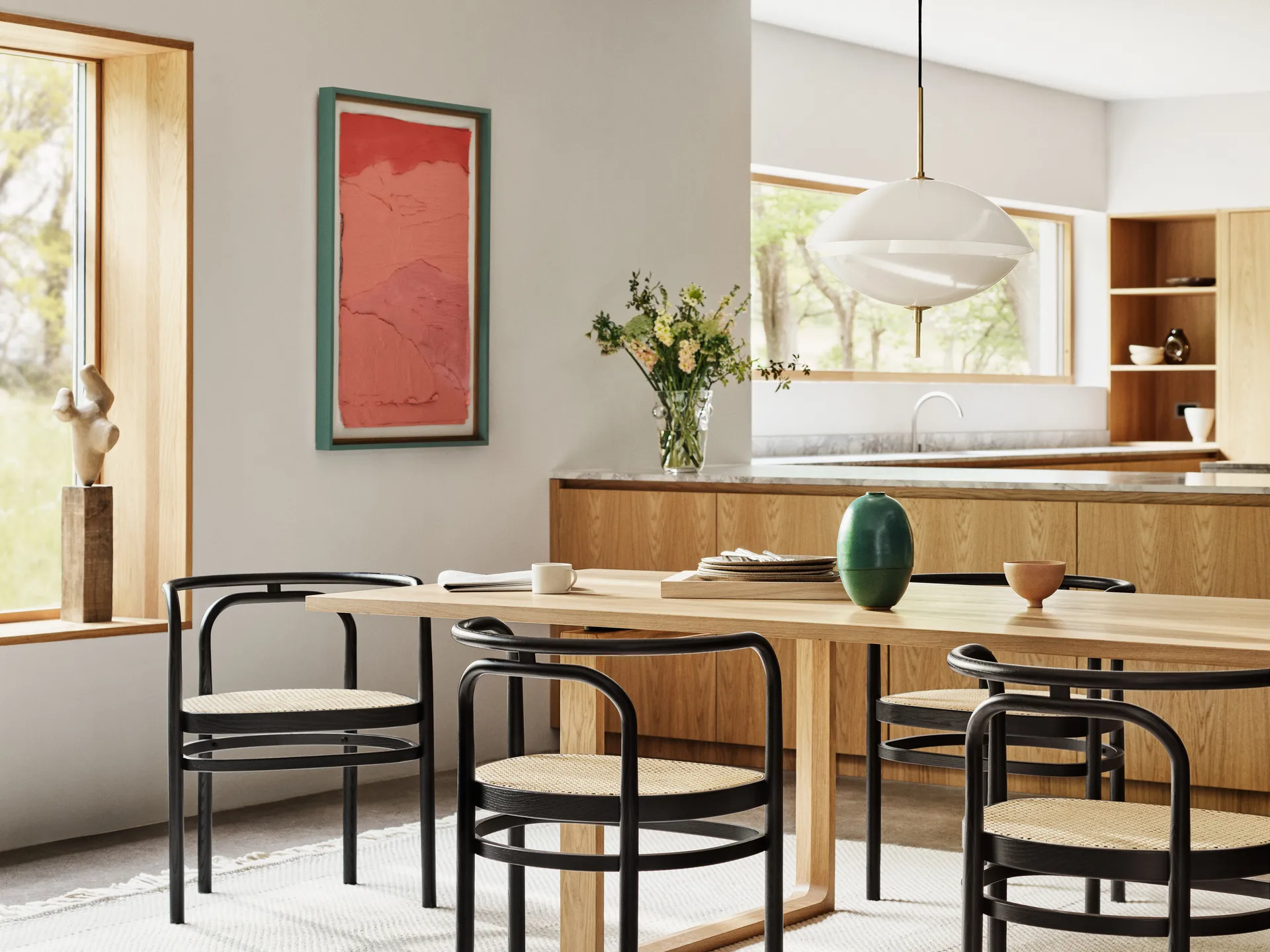 PK15 armlenestol, Svart ask-rotting natur Fritz Hansen