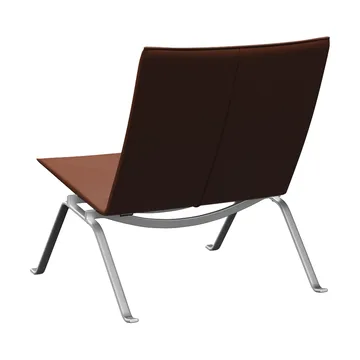 PK22 lenestol - Aura cognac lær-rustfritt stål - Fritz Hansen