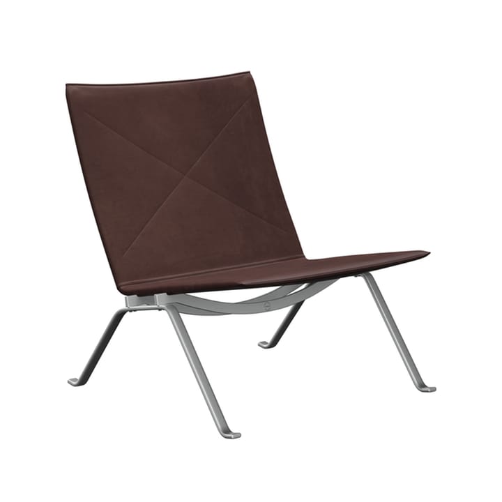 PK22 lenestol - Leather embrace chocolate - Fritz Hansen