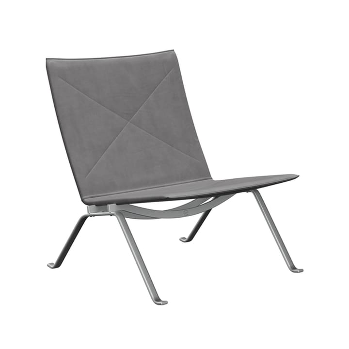 PK22 lenestol - Leather embrace concrete - Fritz Hansen