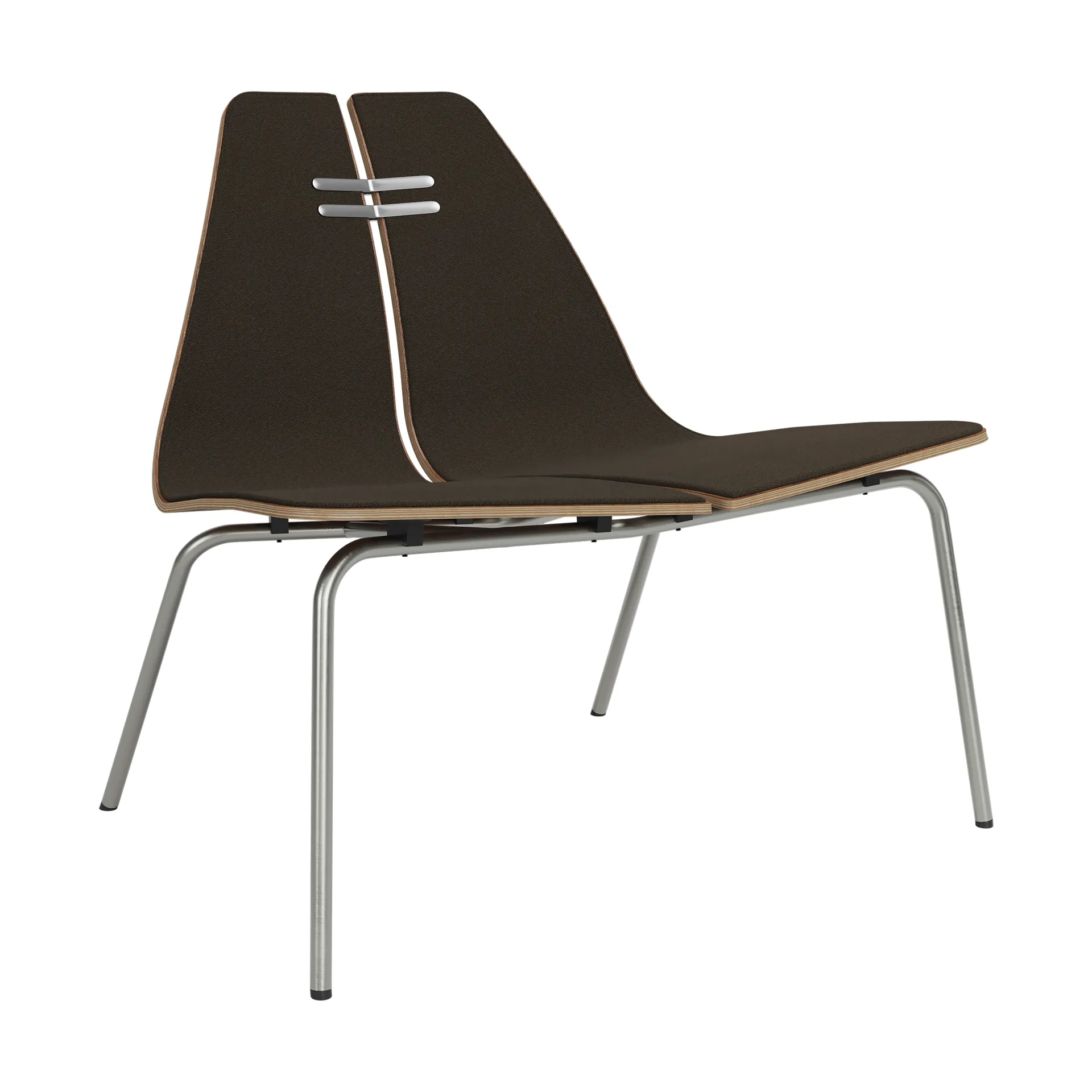 PK23 lenestol, Valnøtt-vidar 0386-rustfritt stål stativ Fritz Hansen