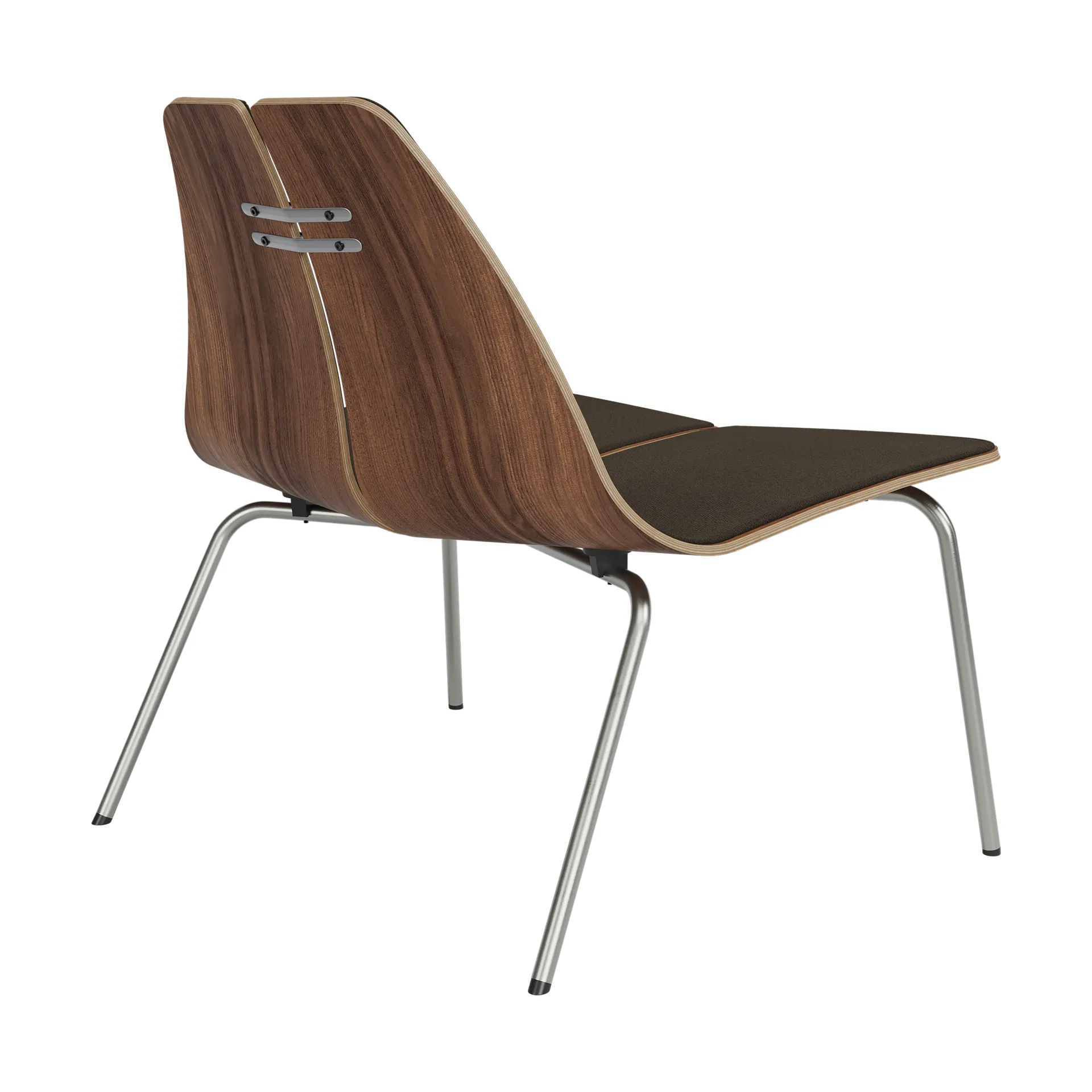 PK23 lenestol, Valnøtt-vidar 0386-rustfritt stål stativ Fritz Hansen