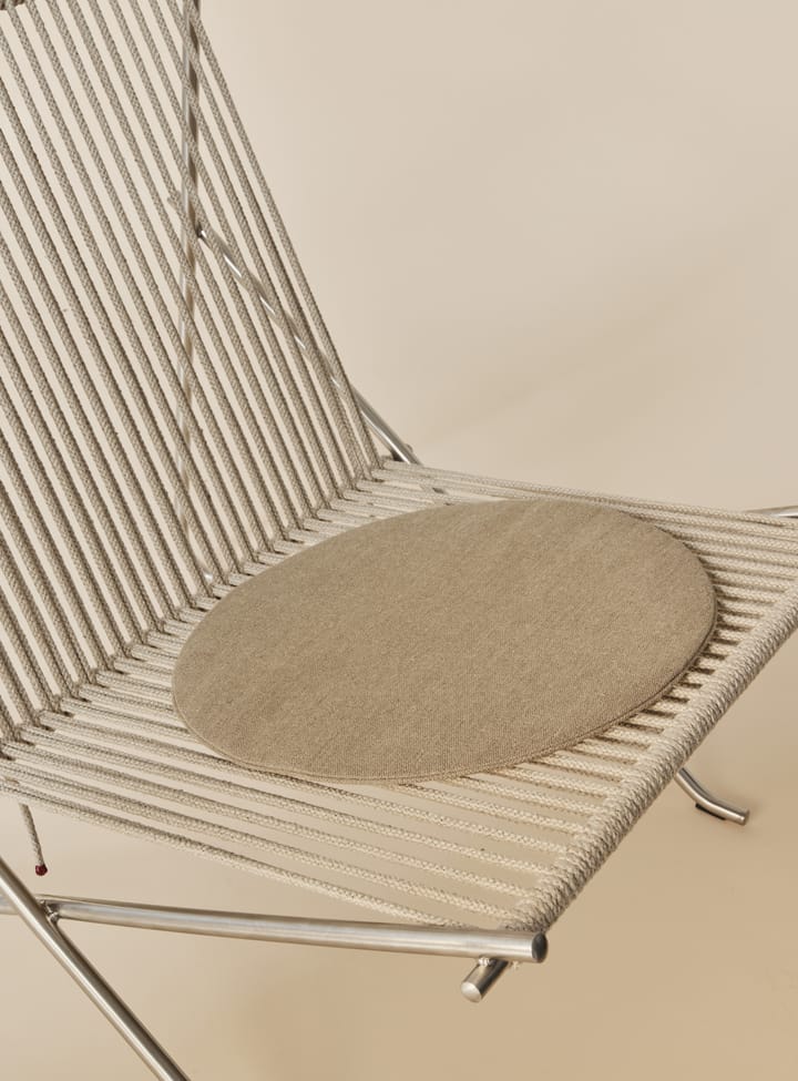 PK4 loungestol med pute, Rustfritt stål-natur-natur Fritz Hansen
