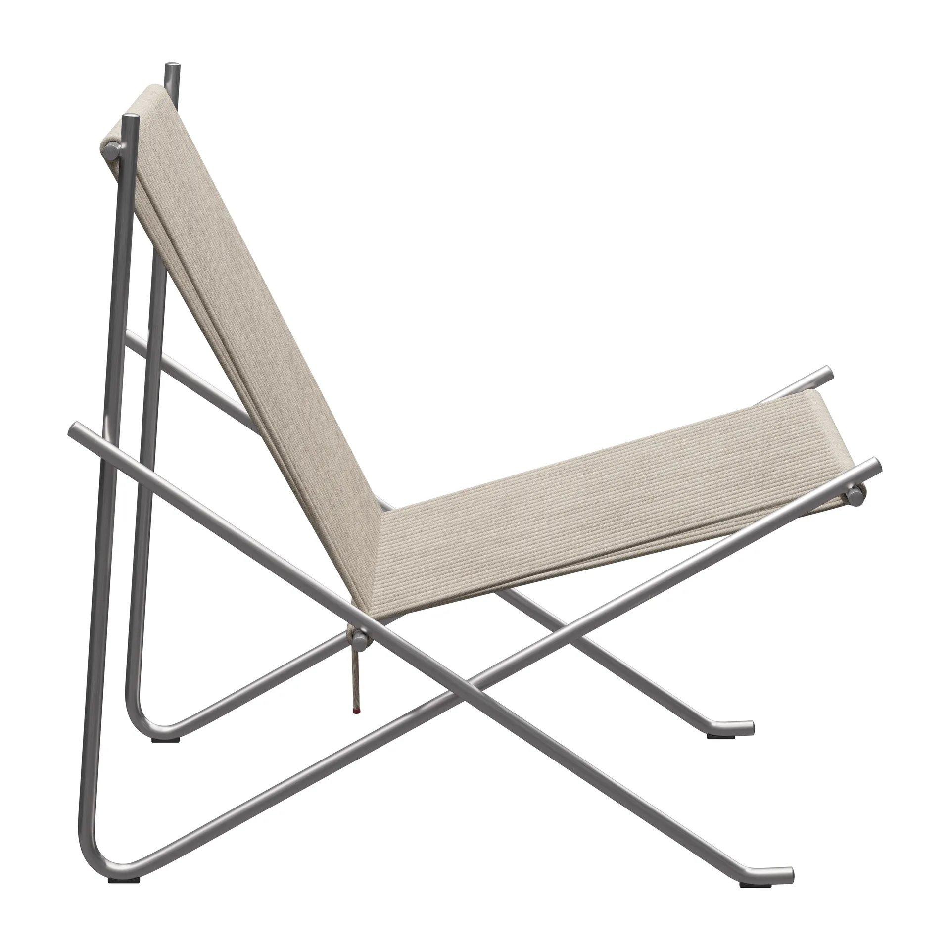PK4 loungestol, Rustfritt stål-natur Fritz Hansen
