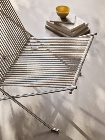 PK4 loungestol - Rustfritt stål-natur - Fritz Hansen