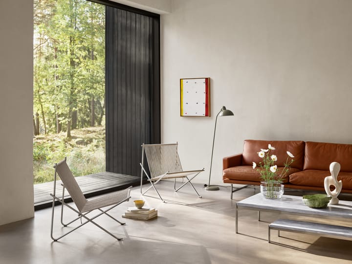 PK4 loungestol, Rustfritt stål-natur Fritz Hansen