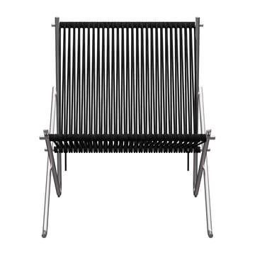 PK4 loungestol - Rustfritt stål-svart - Fritz Hansen