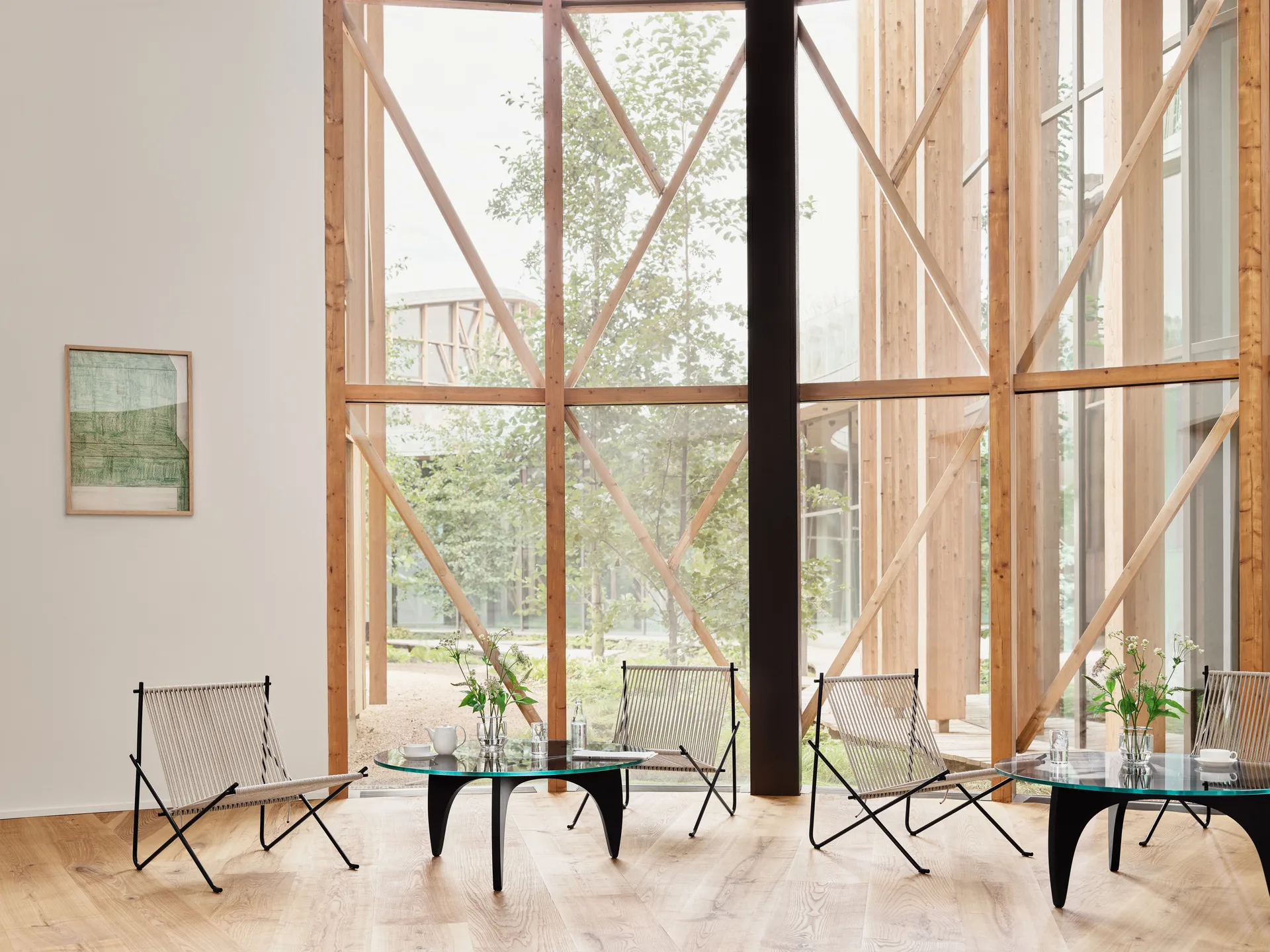 PK4 loungestol, Svart-natur Fritz Hansen