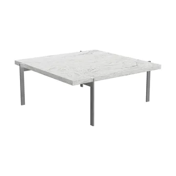 PK61 sofabord - Grey white granit-rustfritt stål, 80x80 cm - Fritz Hansen