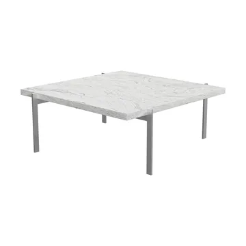 PK61 sofabord - Grey white granit-rustfritt stål, 80x80 cm - Fritz Hansen