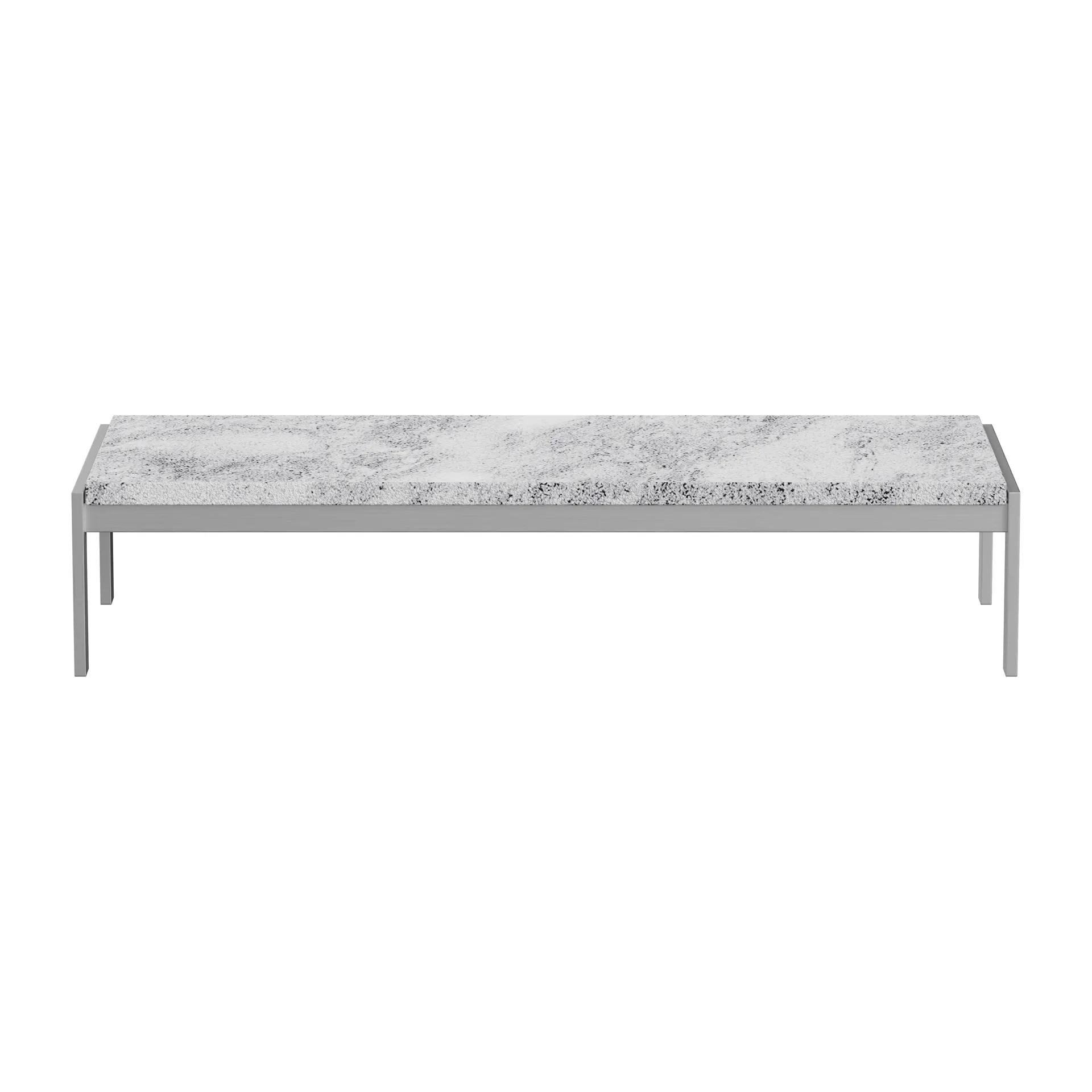 PK62 sofabord, Fauske marble grey-white Fritz Hansen