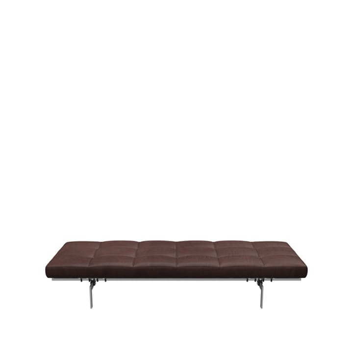 PK80 dagseng - Leather embrace choco. 190 cm - Fritz Hansen