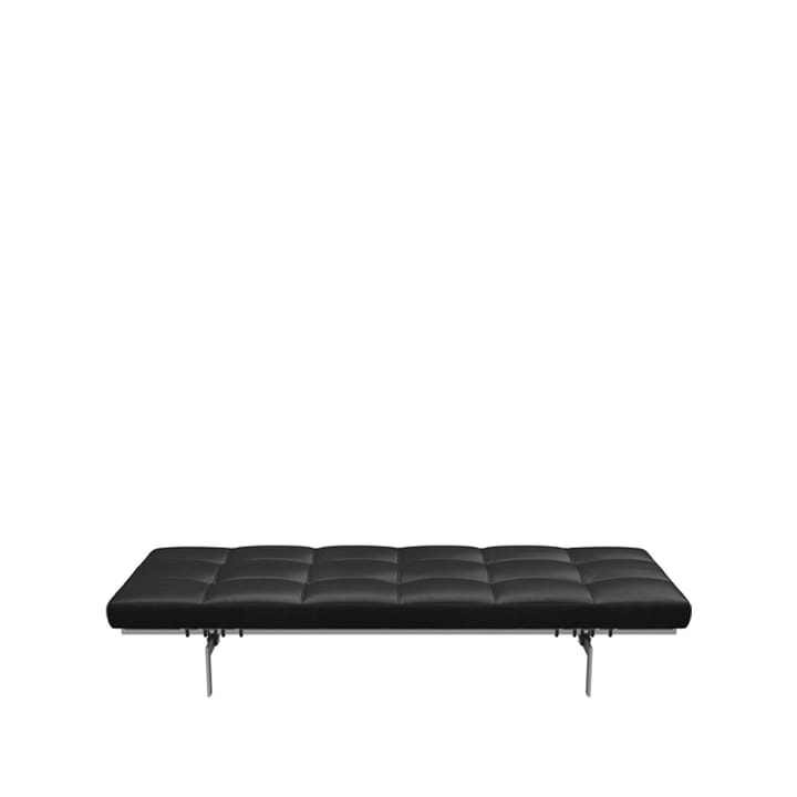 PK80 dagseng - Leather grace black 190 cm - Fritz Hansen
