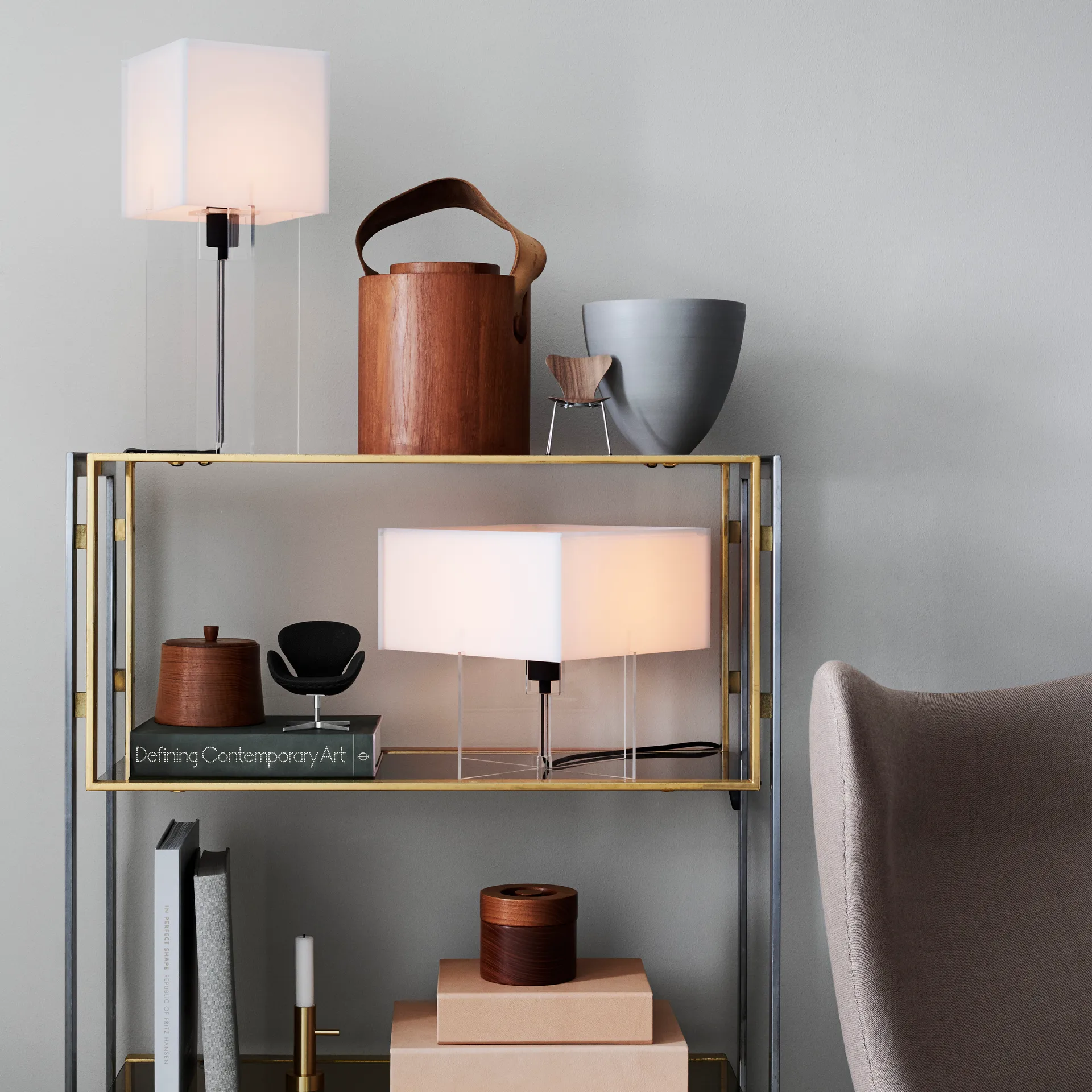 Series 7 stol miniatyr, Walnut Fritz Hansen