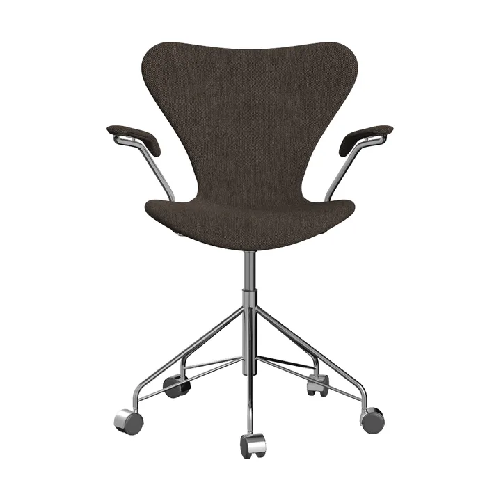Series Chair stol - Stoff Clay 08 Dark sand-krom - Fritz Hansen