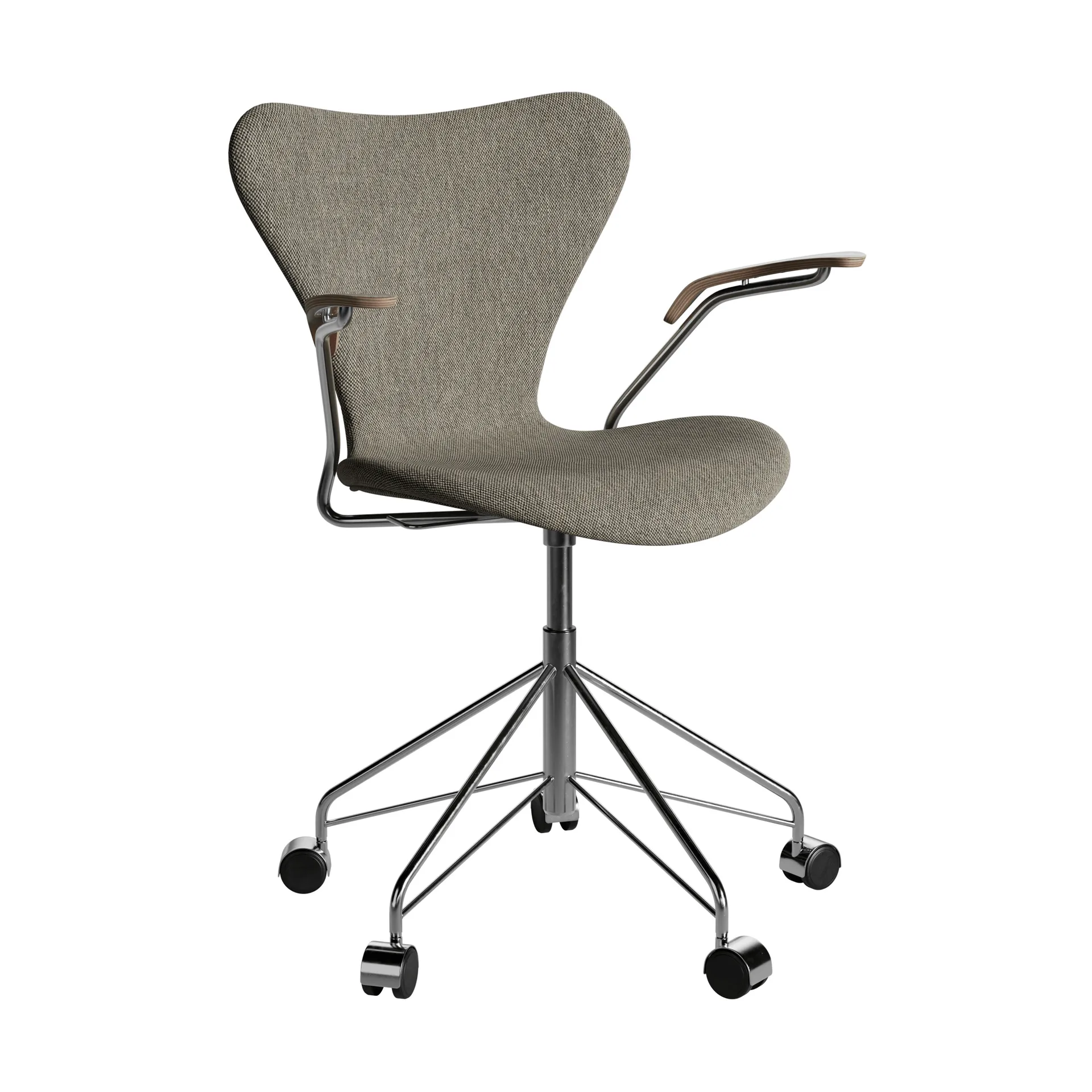 Series Chair stol, Stoff Clay 09 Light sand-krom Fritz Hansen