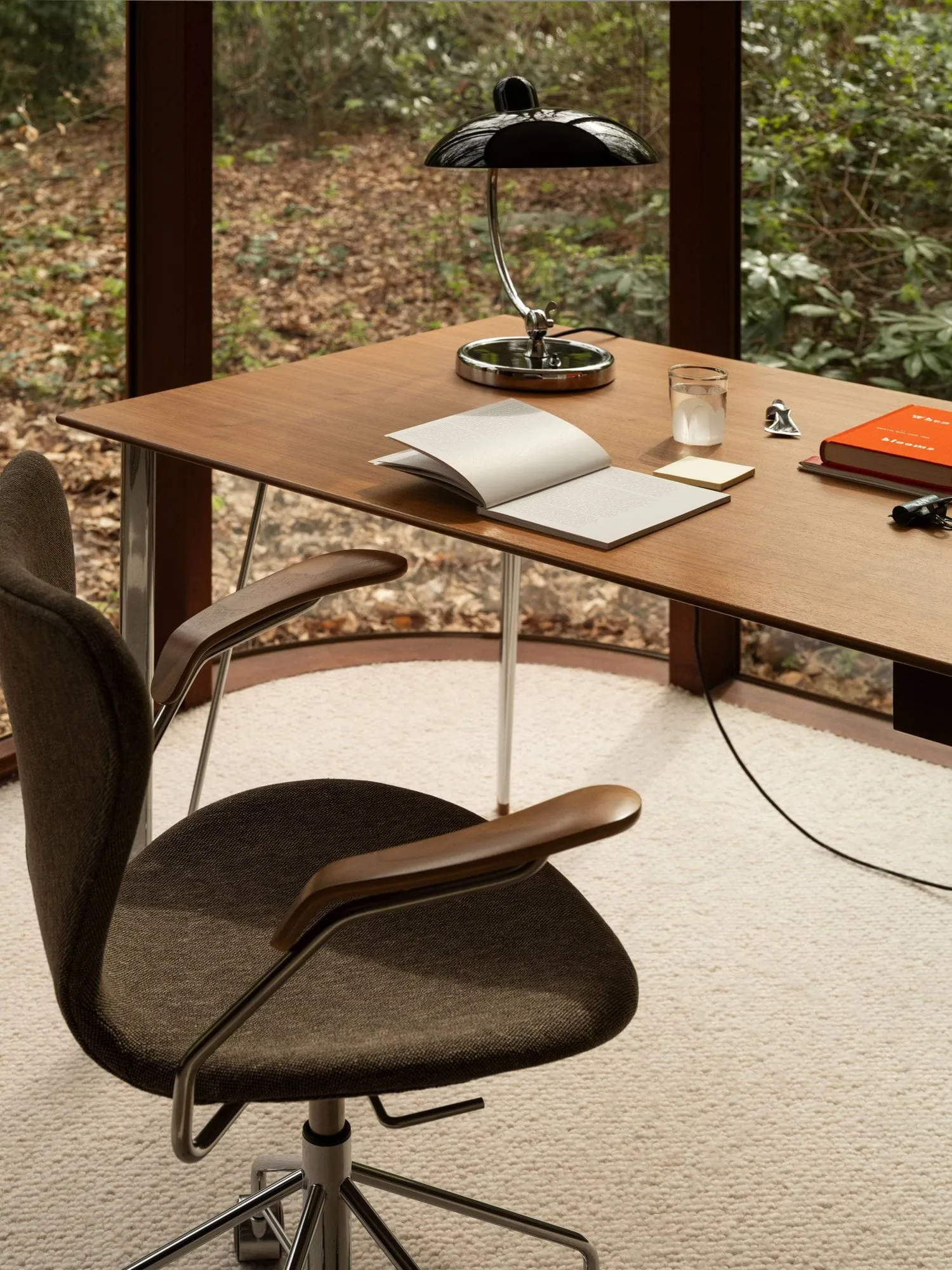 Series Chair stol, Stoff Clay 09 Light sand-krom Fritz Hansen