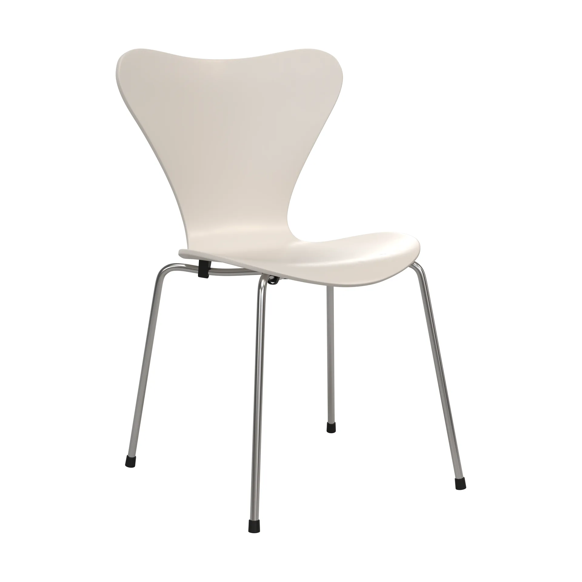 Sjuan 3107 7:14 AM stol, Beige-chrome Fritz Hansen