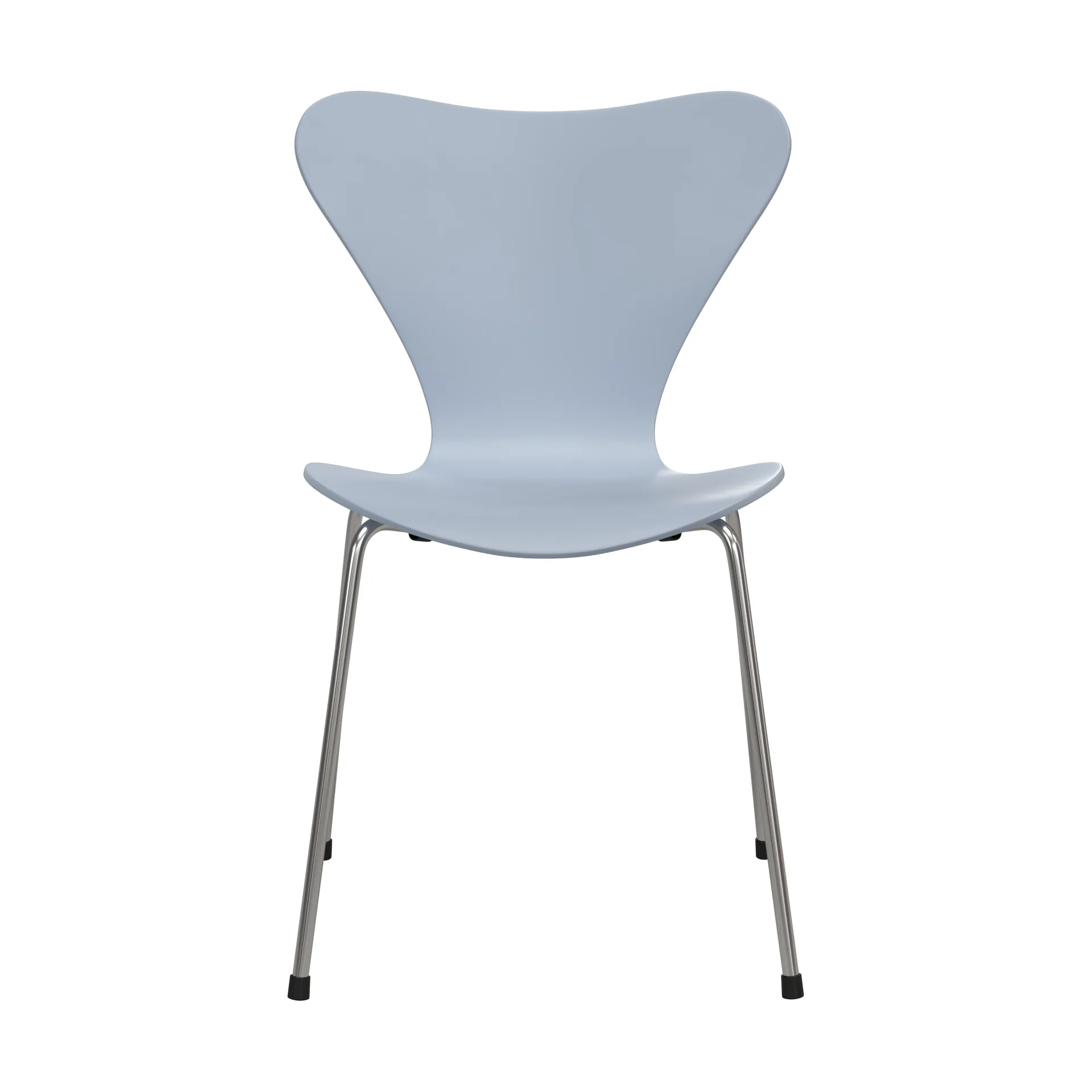 Sjuan 3107 7:14 AM stol, Blue-chrome Fritz Hansen