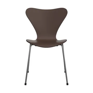 Sjuan 3107 stol - Brown-rustfritt stål - Fritz Hansen