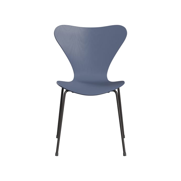 Sjuan 3107 stol - Dusk blue-farget ask-grafittgrått stativ - Fritz Hansen