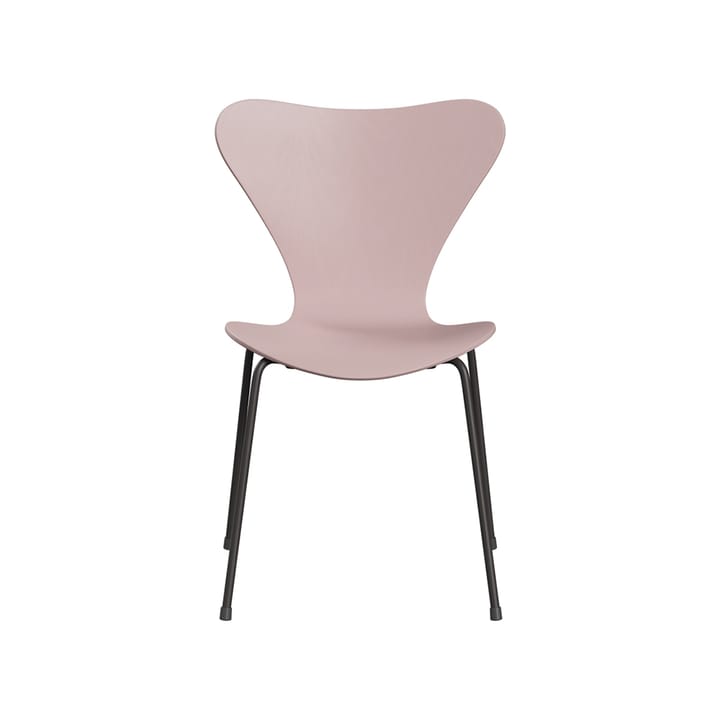 Sjuan 3107 stol - Pale rose-farget ask-grafittgrått stativ - Fritz Hansen