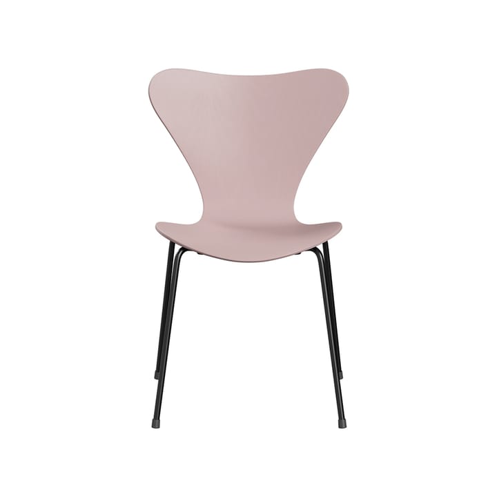 Sjuan 3107 stol - Pale rose-farget ask-svart stativ - Fritz Hansen