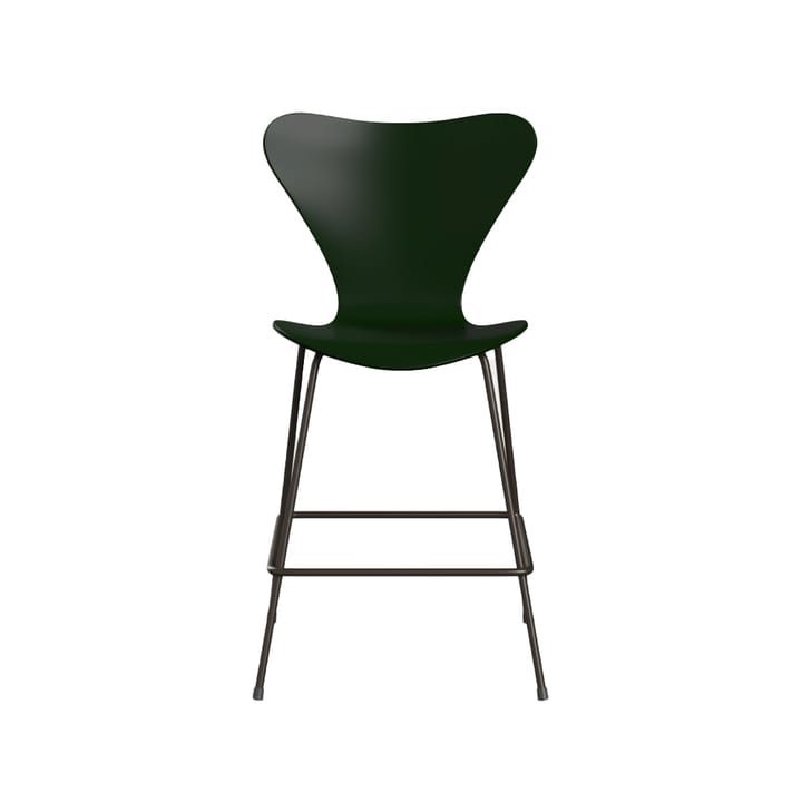 Sjuan 3187 barkrakk - Lakkert ask evergreen-brown - Fritz Hansen