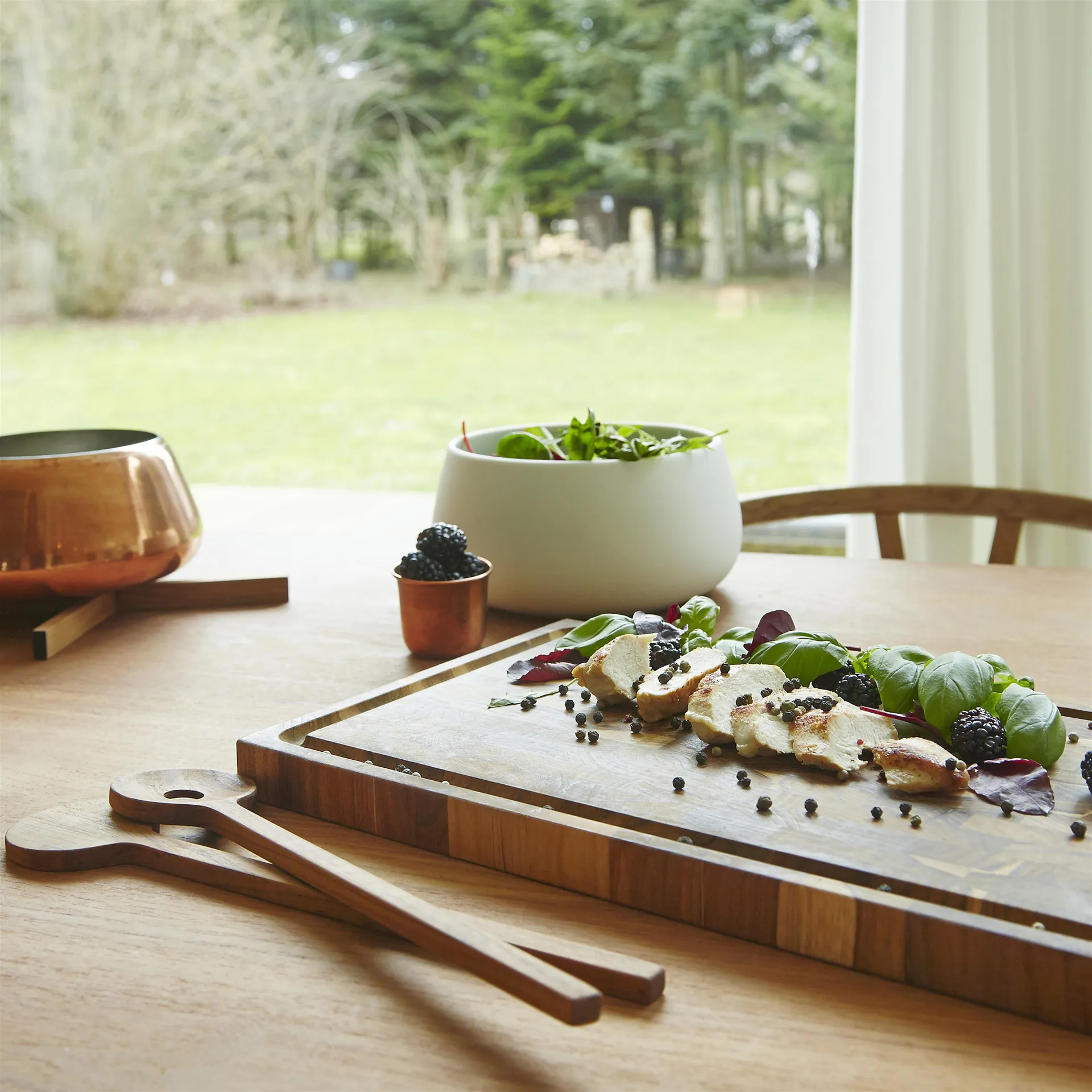 Skagerak skjærefjøl teak, 40x24 cm Fritz Hansen