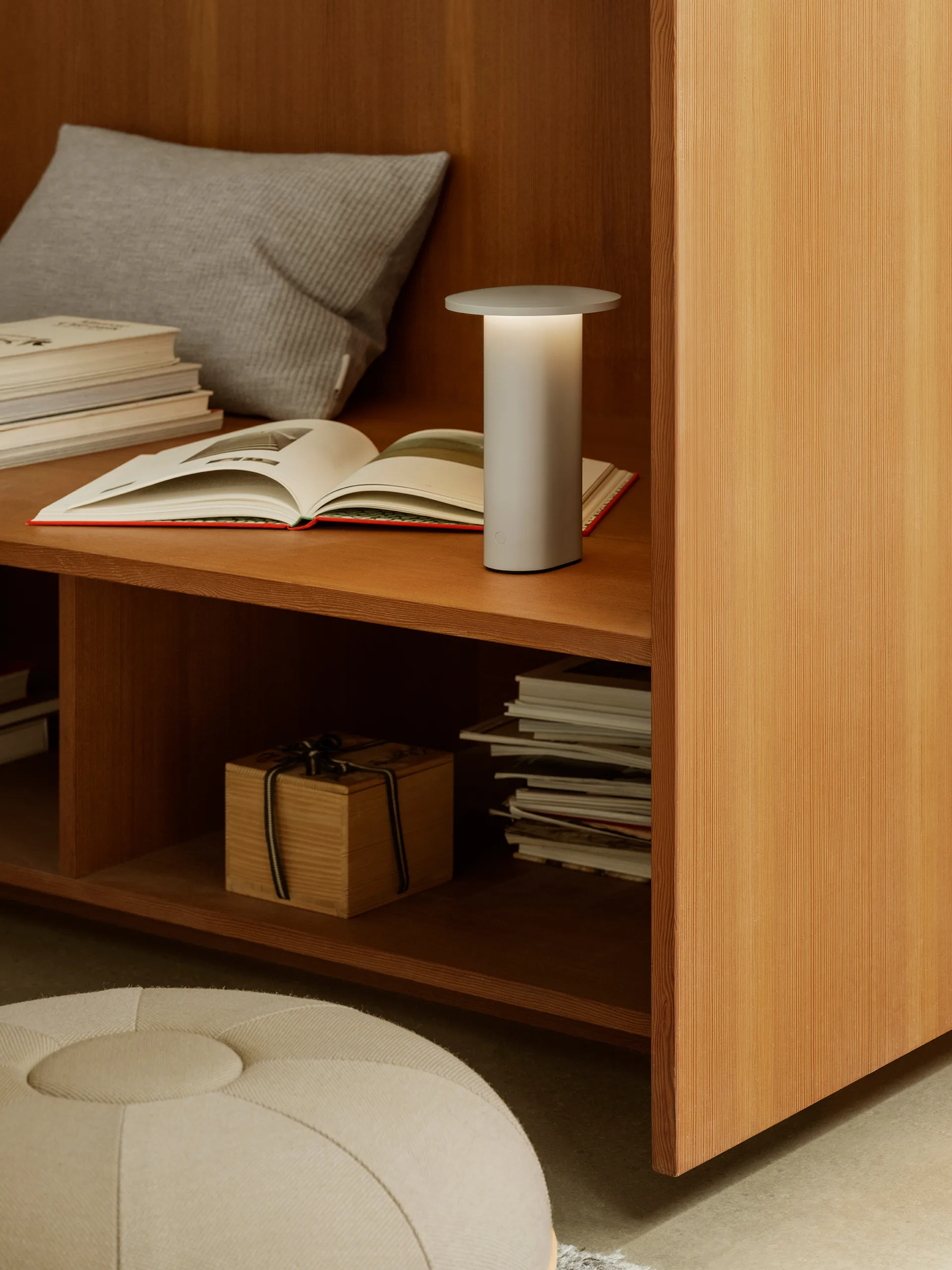 Solae bordlampe 22 cm, Warm grey Fritz Hansen