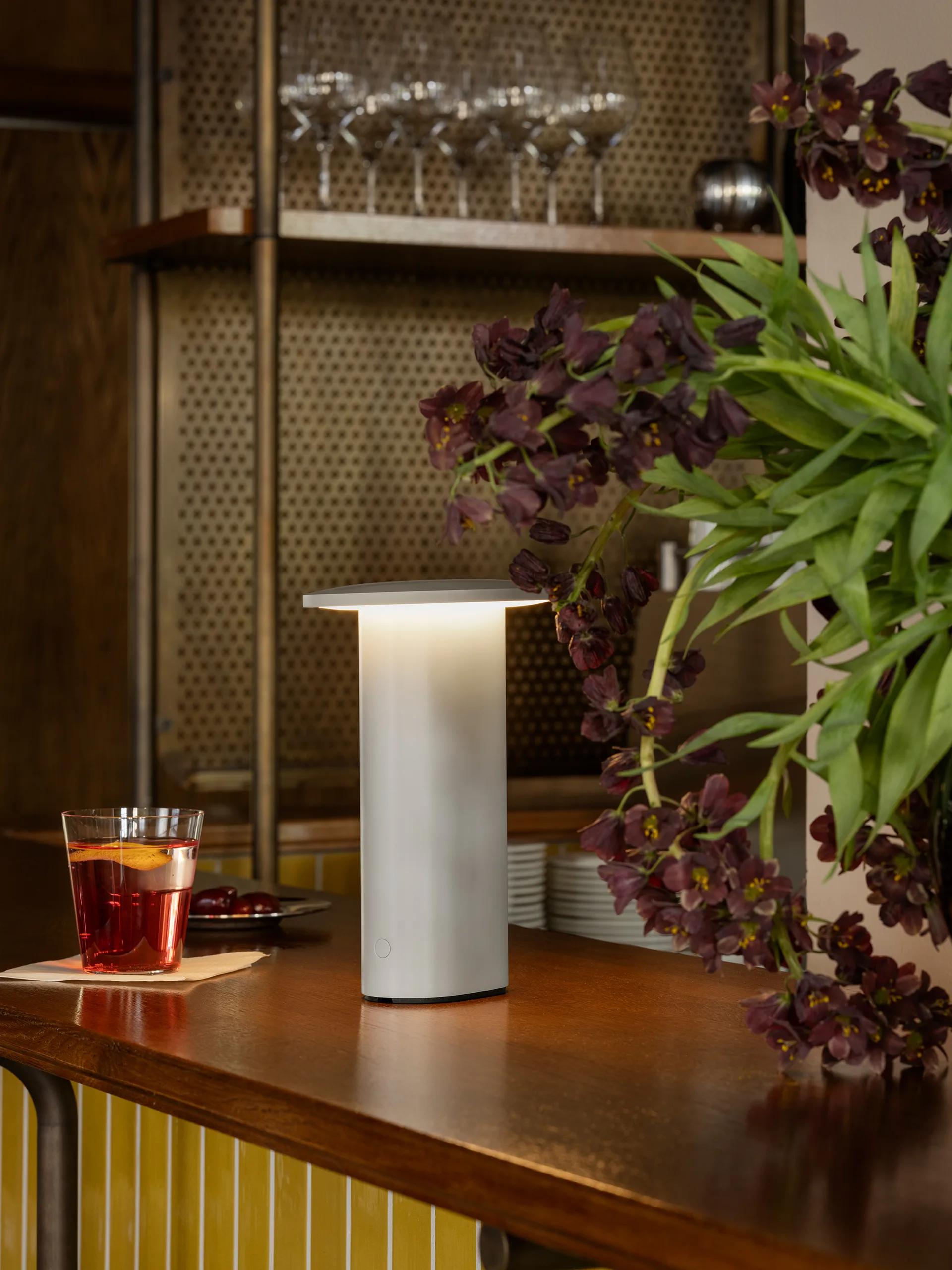 Solae bordlampe 22 cm, Warm grey Fritz Hansen