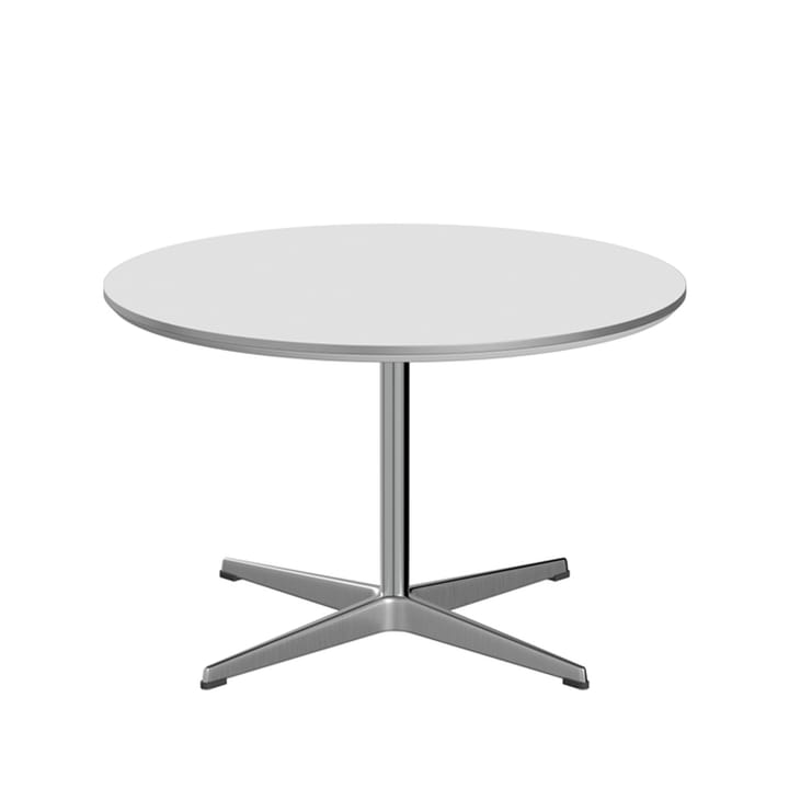 Supercirkel A222 sofabord - Hvit-satinbørstet stål stativ - Fritz Hansen