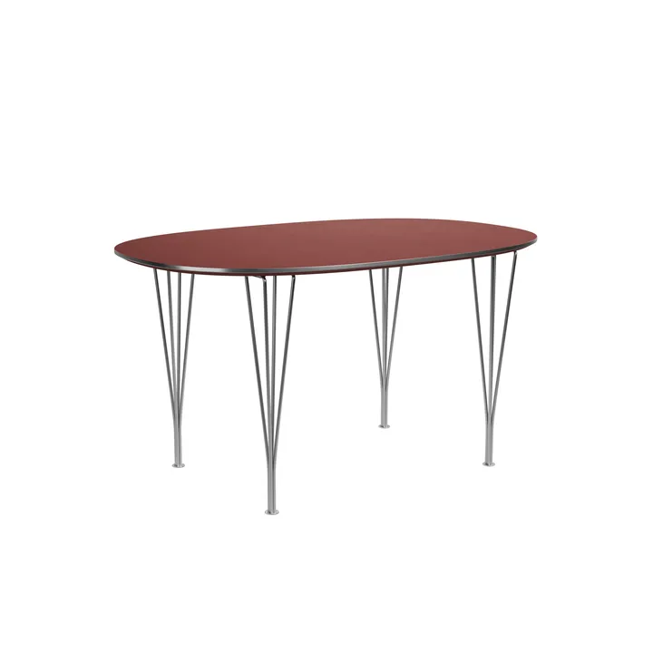 Superellipse B611 spisebord - Rusty red, 135x90x72 cm - Fritz Hansen