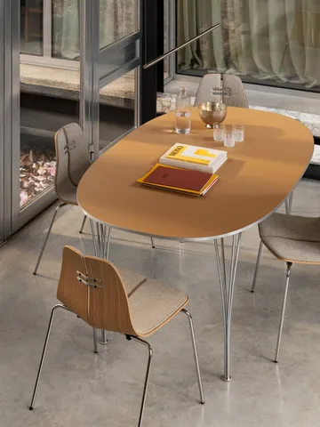 Superellipse B616 spisebord 170x100 cm - Amber, 170x100x72 cm - Fritz Hansen