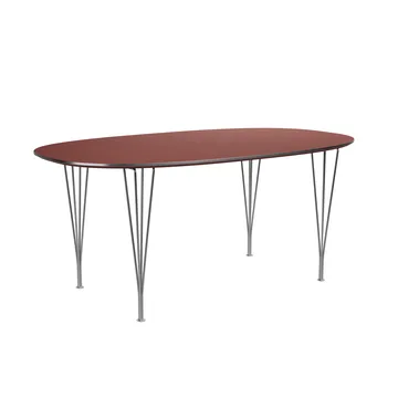 Superellipse B616 spisebord 170x100 cm - Rusty red, 170x100x72 cm - Fritz Hansen