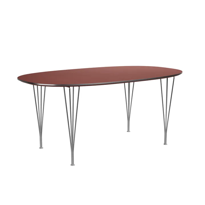 Superellipse B616 spisebord 170x100 cm - Rusty red, 170x100x72 cm - Fritz Hansen