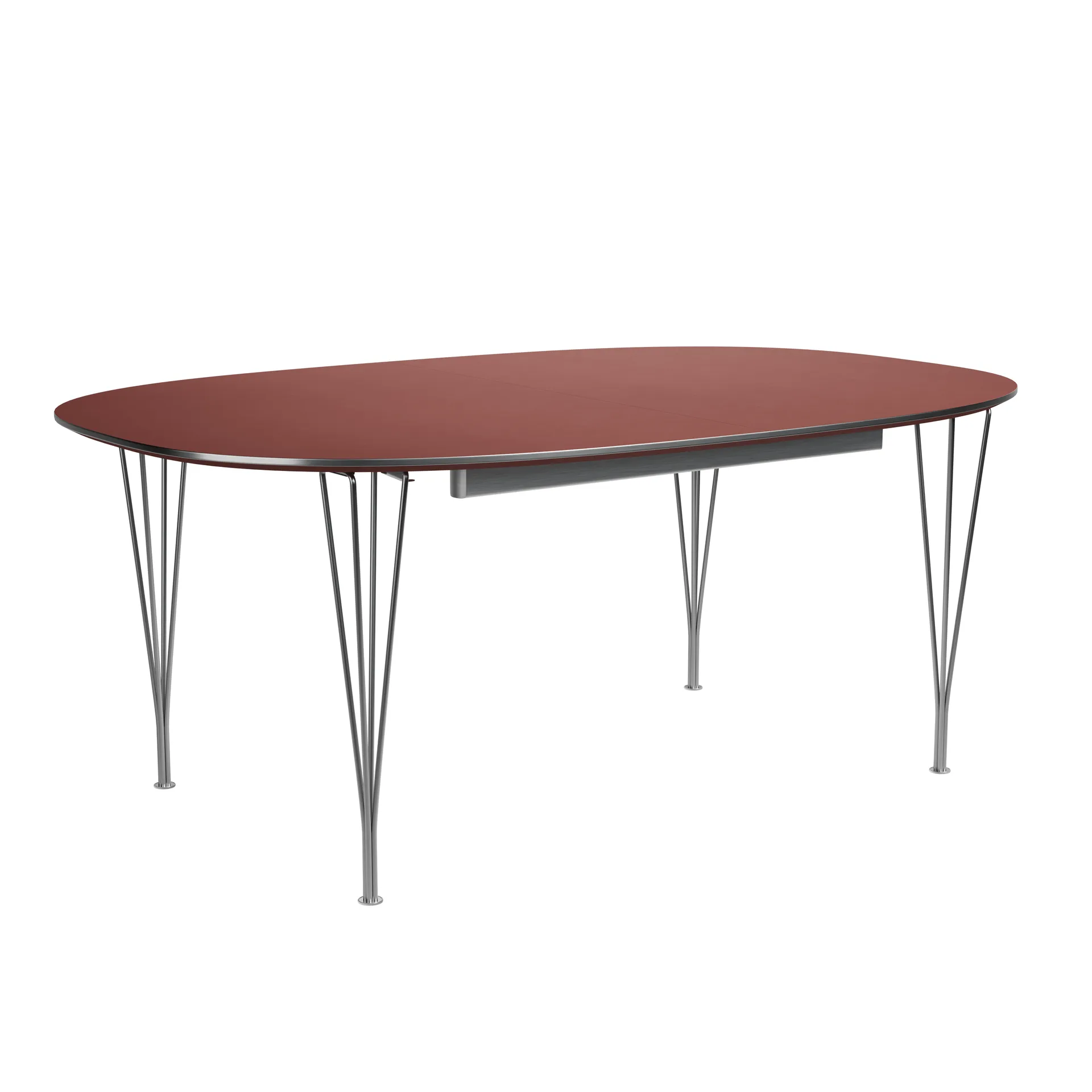 Superellipse B619 spisebord, Rusty red, 170-270x100x72 cm Fritz Hansen
