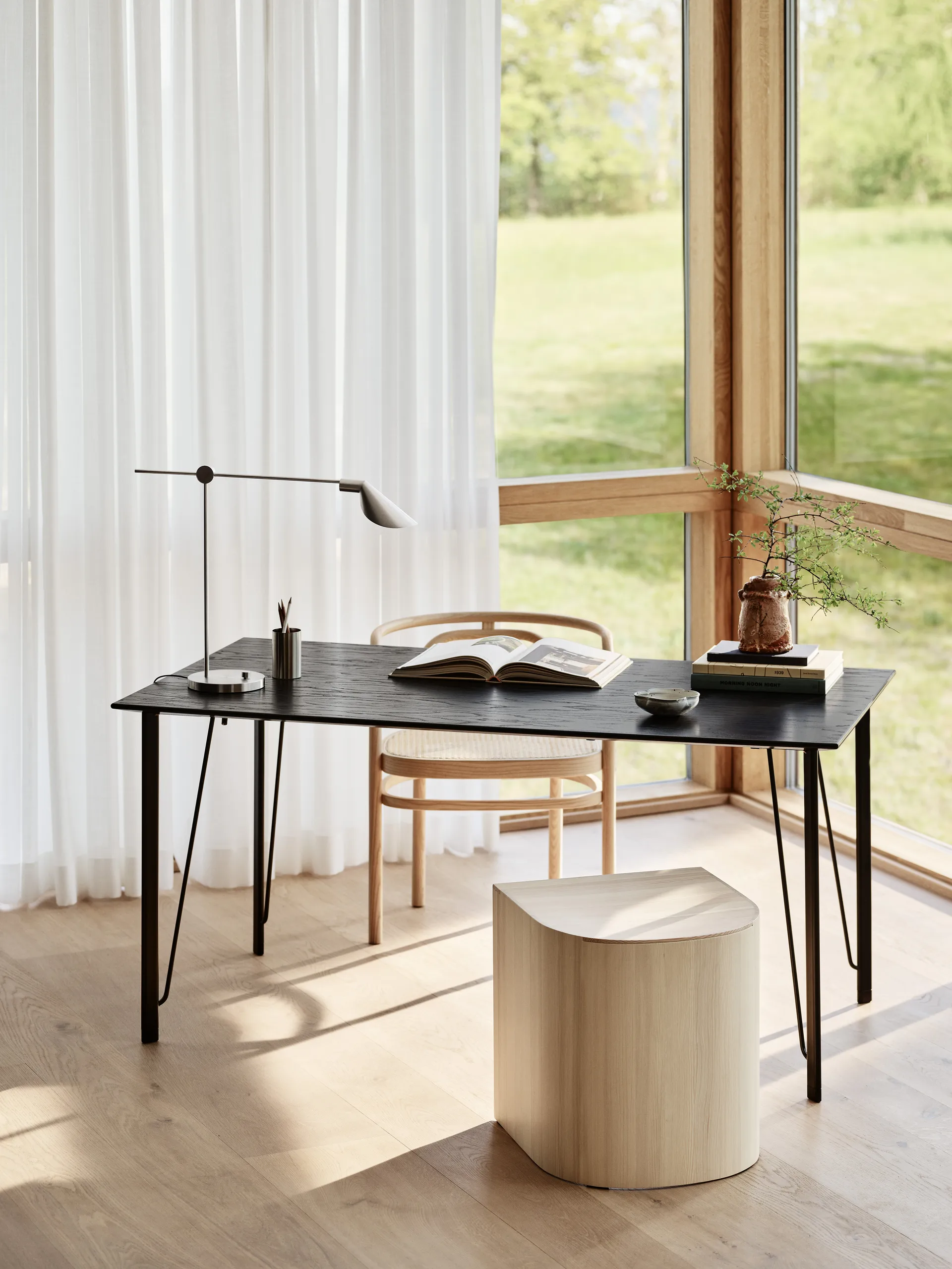 Taburett krakk/sidobord, Oljad furu -> Oljet furu Fritz Hansen