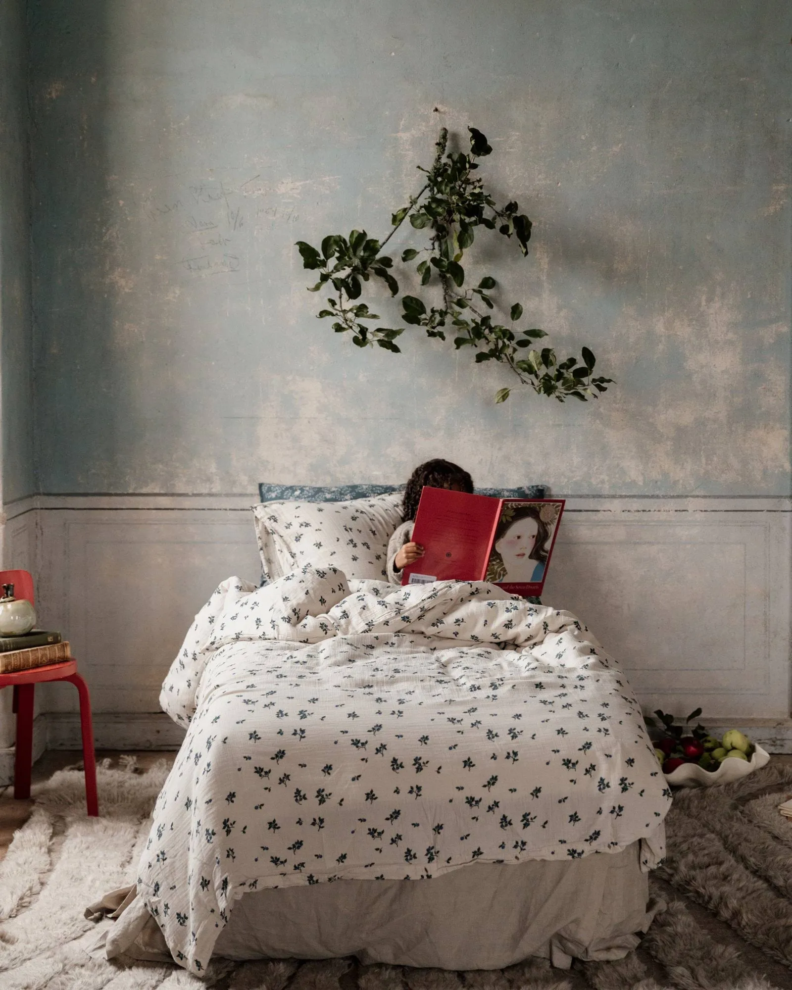 Blueberry Musselin dynetrekk, 135x200 cm Garbo&Friends