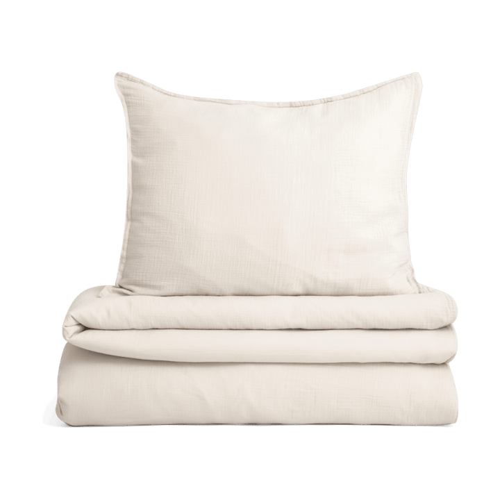 Eggshell Muslin sengesett - 150x210 cm/50x60 cm - Garbo&Friends