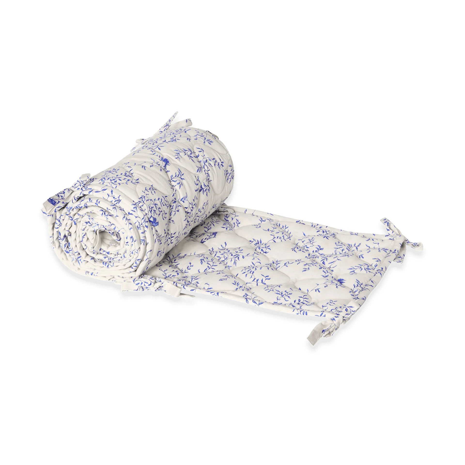 Jardim Satin quiltet sprinkelsengbeskytter, 30x360 cm Garbo&Friends