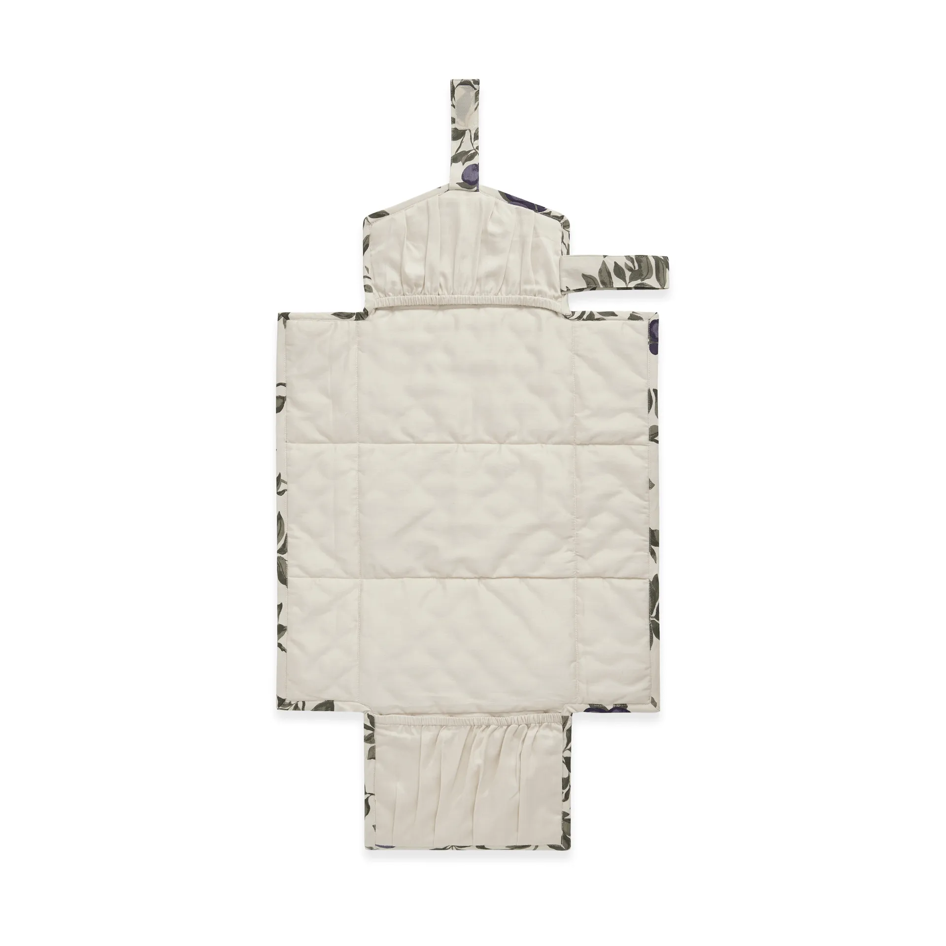 Plum Satin quiltet Change To Go, bærbar stellematte, 46x80 cm Garbo&Friends