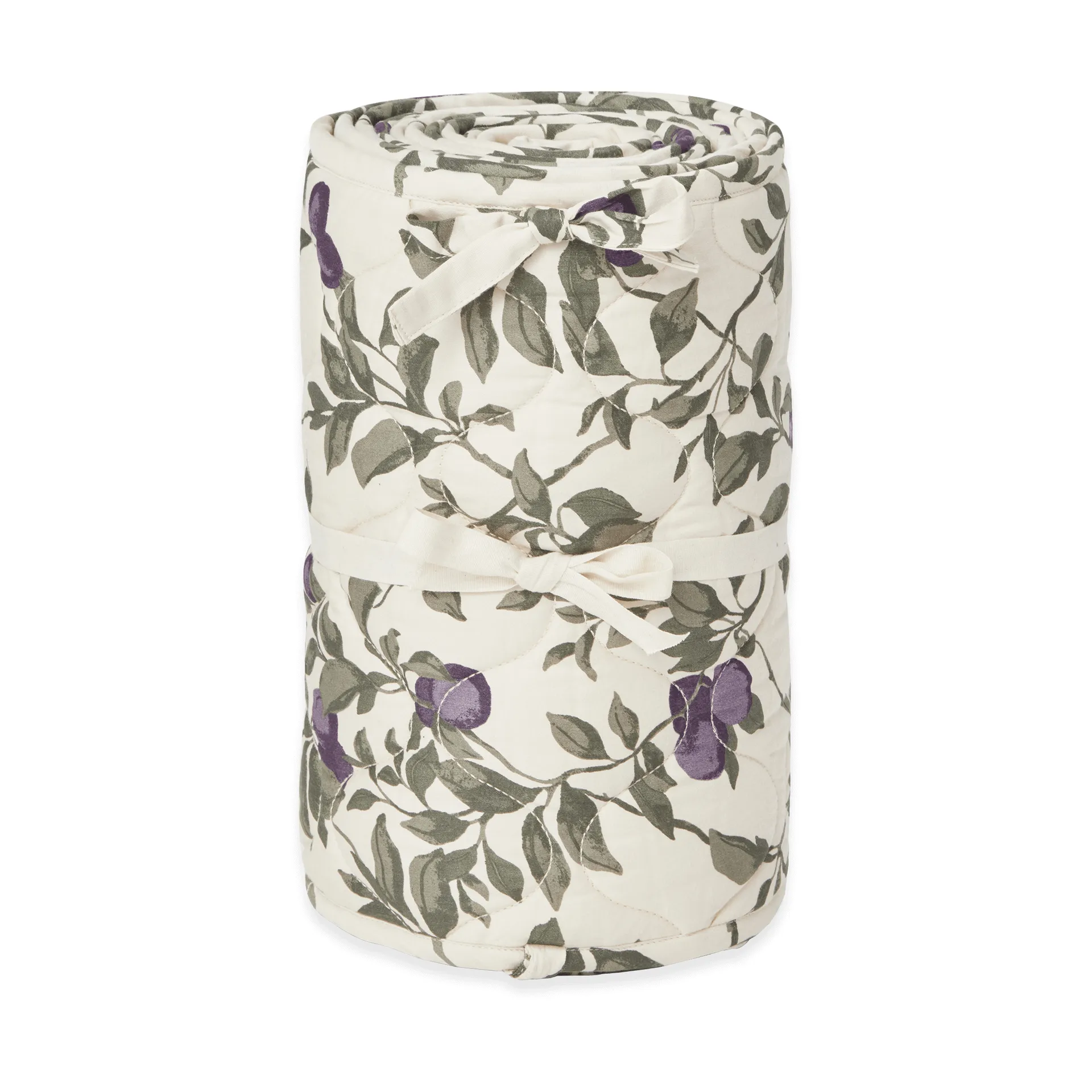 Plum Satin quiltet sprinkelbeskytter, 30x360 cm Garbo&Friends