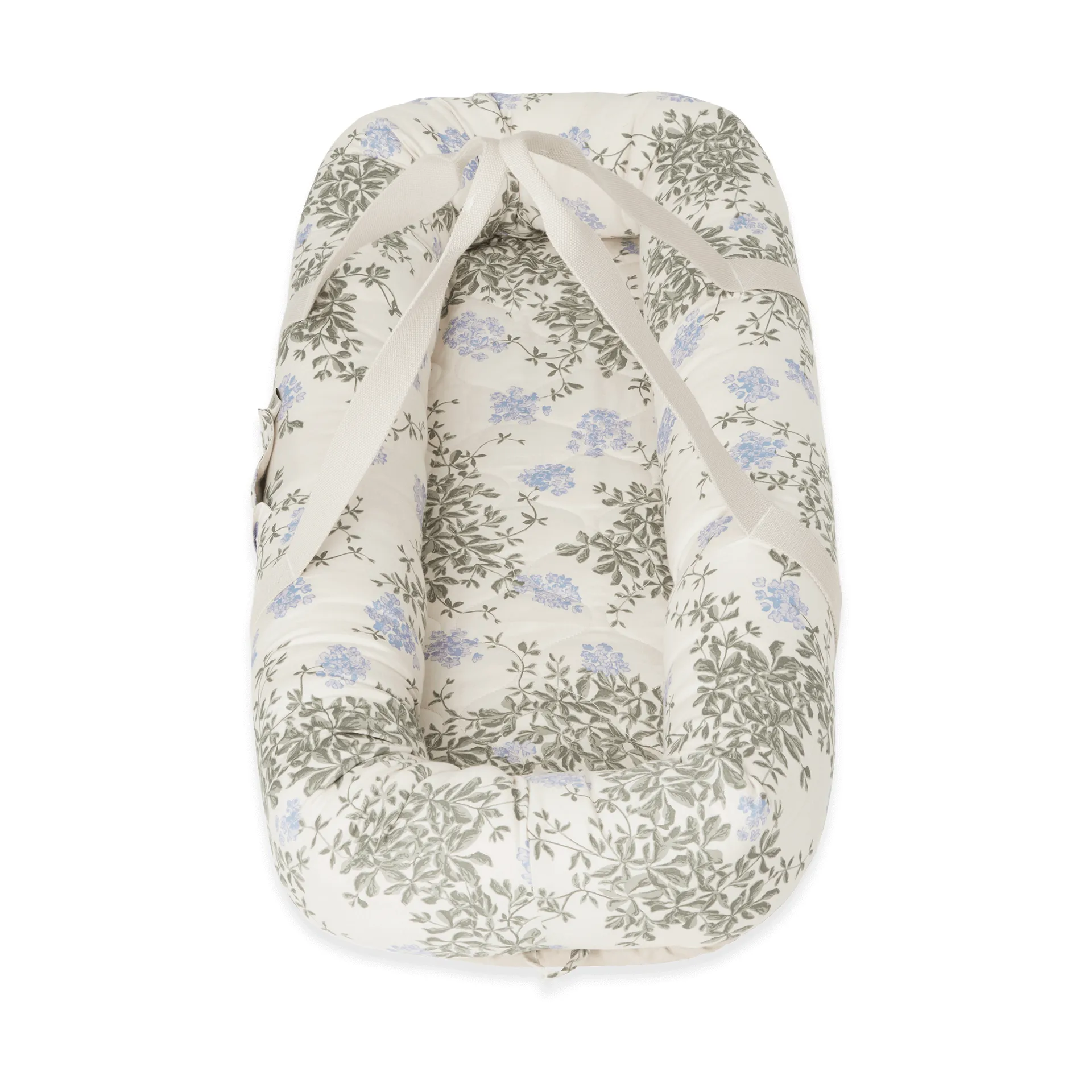 Plumbago Satin quiltet babynest, 43x87x16cm Garbo&Friends