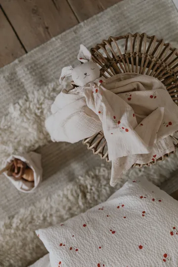 Poppy Muslin svøpteppe - 48x48 cm - Garbo&Friends