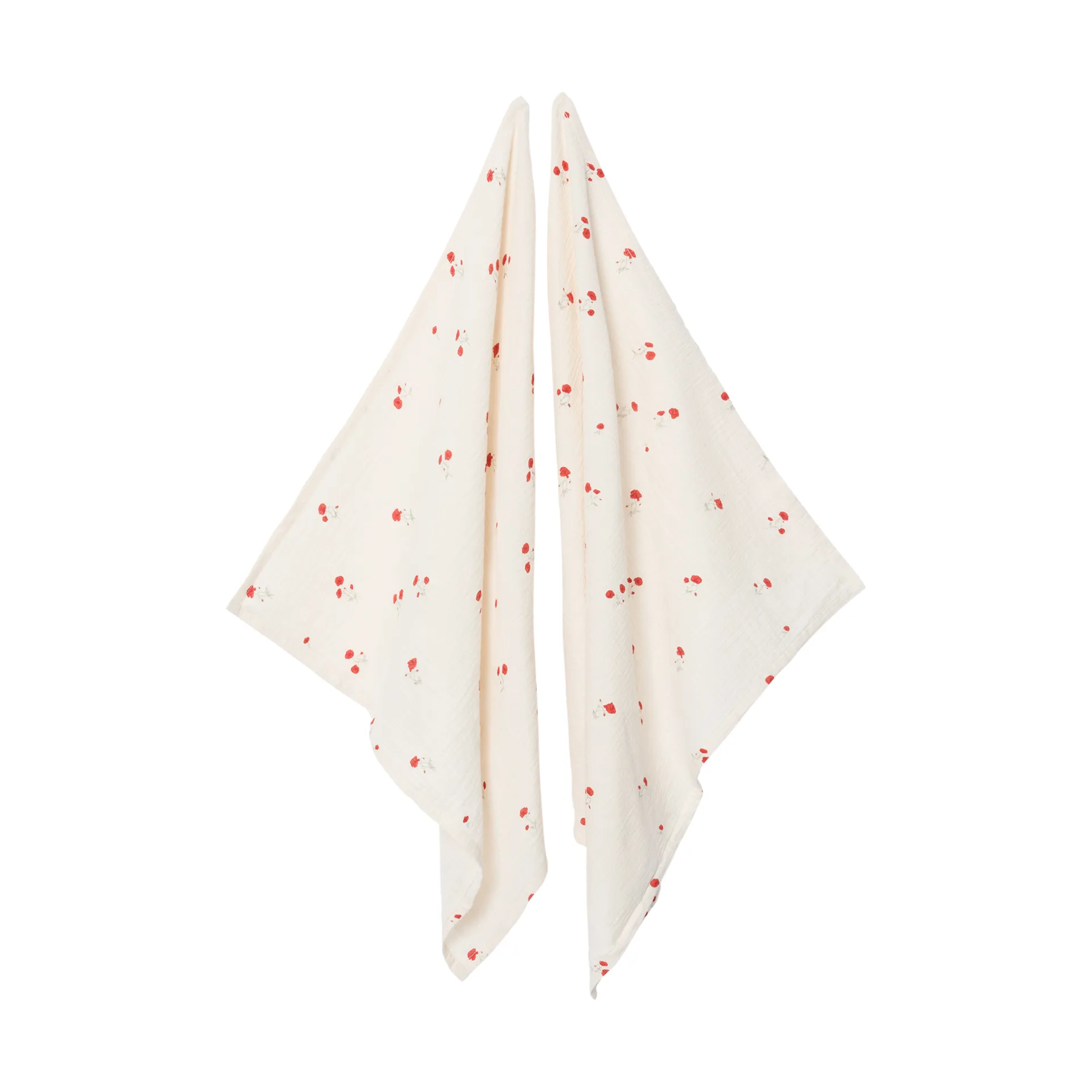 Poppy Muslin teppe 2 deler, 60x60 cm Garbo&Friends